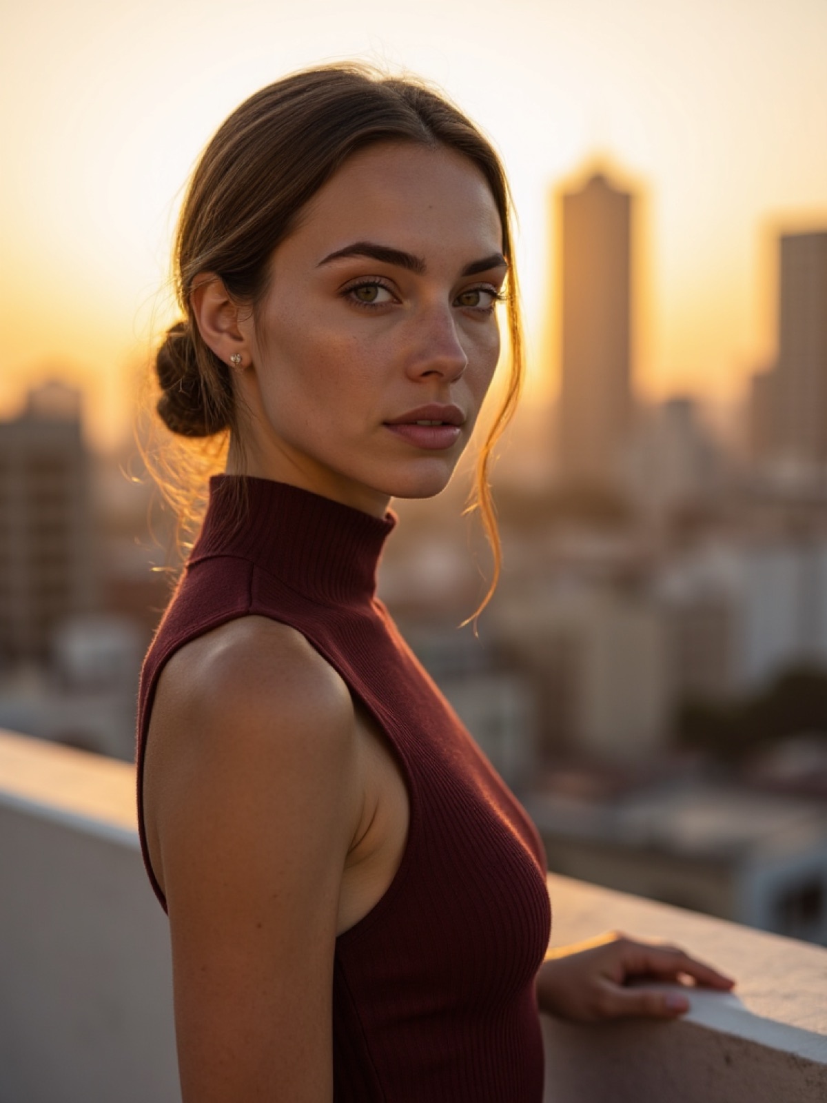 Vera en una azotea de la Ciudad de México